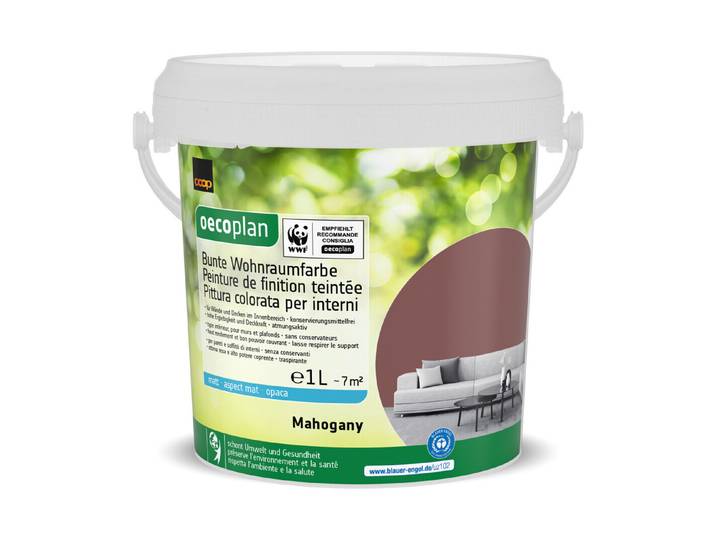 Bunte Wohnraumfarbe Mahogany 1L