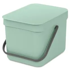 brabantia Abfallbehälter Sort&Go 6l Jade Green Kunststoff Grün