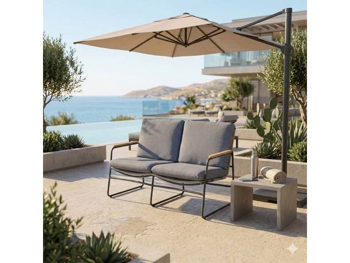 OUTLIV. Maranello Gartenloungesofa Stahl/Rope