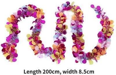 Inspired Living "Lush Eucalyptus Garland With White Flowers 70.8"" Artificial Greenery For Home, Party & Holiday Decor 2m Colourful"