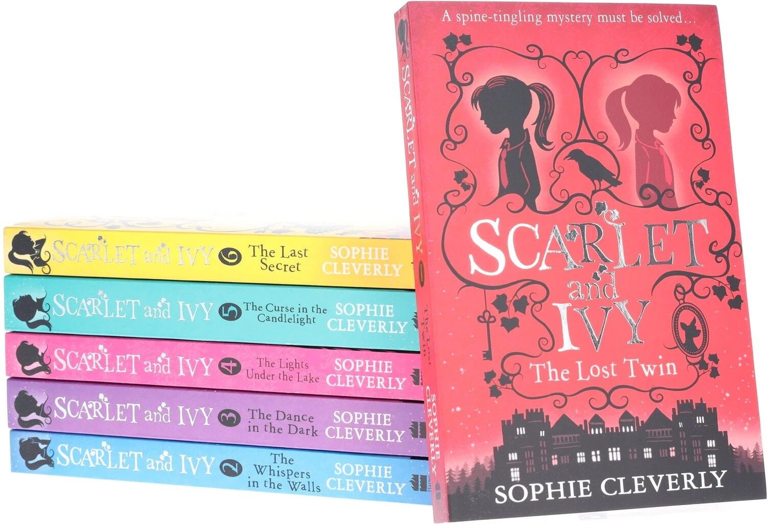 HARPERCOLLINS Scarlet And Ivy Books, 6 Book Collection Set By Sophie Cleverly, Lost Twin Whispers In The Walls Dance In..