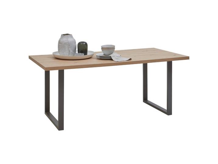 Hom`in Esstisch, Eiche Artisan, rechteckig, U-Form, 90x74x180 cm, Esszimmer, Tische, Esstische
