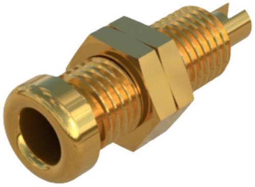Hirschmann Test & Measurement BU 10 Au Laborbuchse Buchse, Einbau vertikal Stift-Ø: 4mm Gold