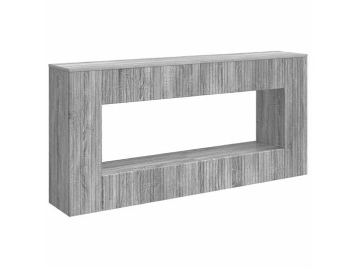 Makastle Konsolentisch, schmaler Sofatisch Sonoma-Grau 155 x 29 x 74 cm Holzwerkstoff