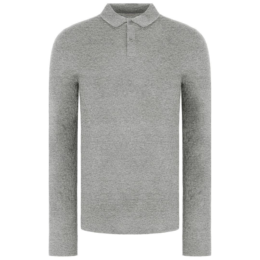 Ted Baker Morar Mens Grey Strick -Polo -Hemd