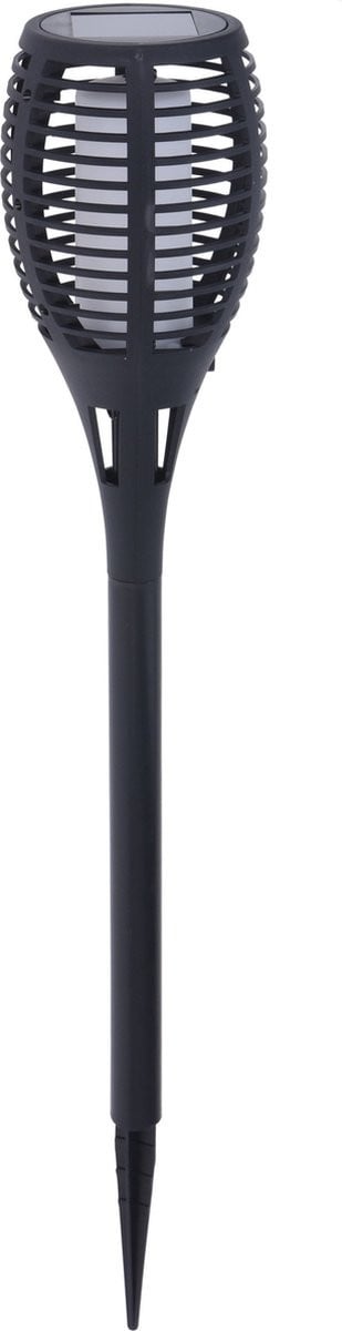 Pro Garden Solar fakkels met vlam-effect, zwart, 62 cm
