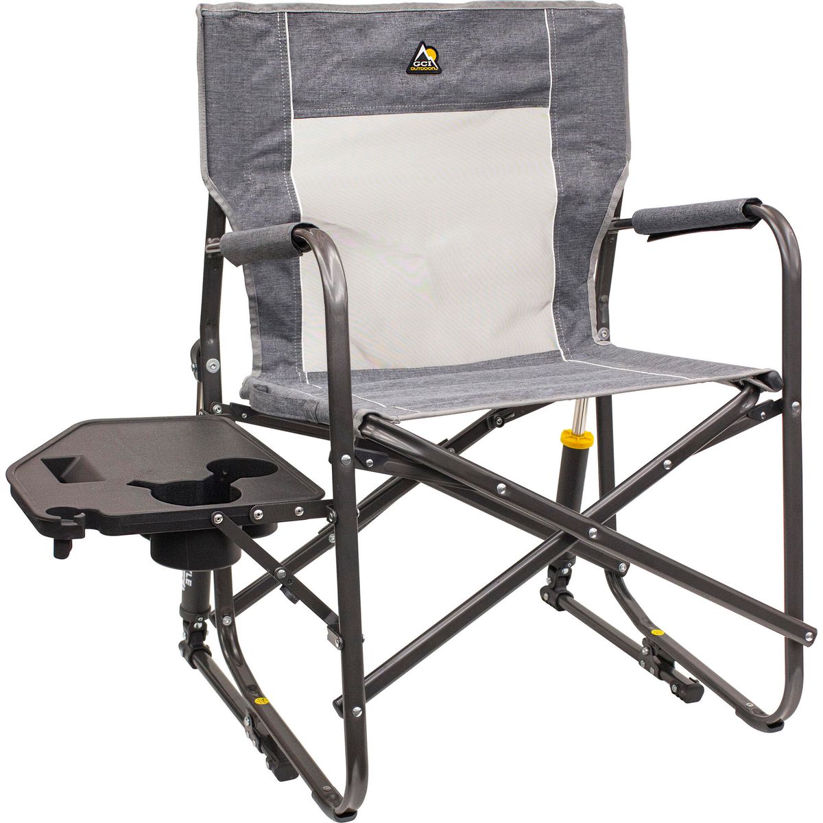 GCI Freestyle Rocker With Side Table heathered pewter 371147