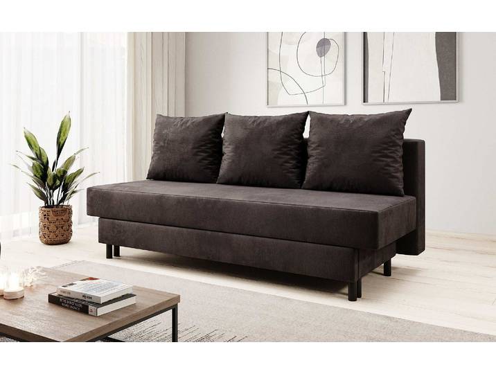 Designer Sofa Lino mit Schlaffunktion - Stoff - Beige - Luxusbetten24