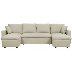 SCHLAFSOFA Polsterbezug Beige Sommen