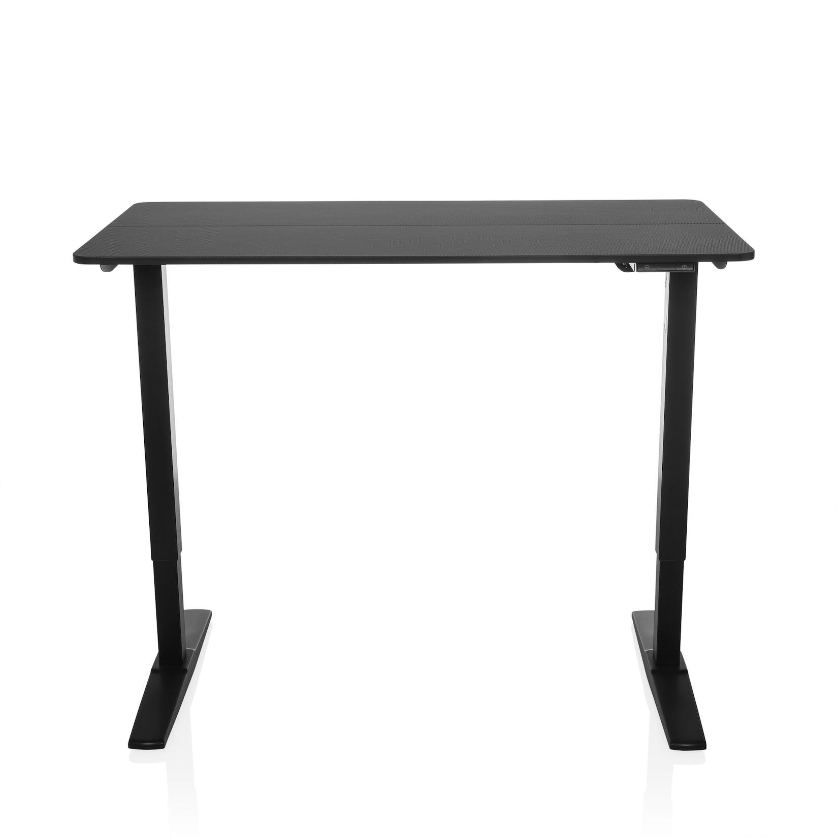 hjh OFFICE Elektrisch höhenverstellbarer Schreibtisch STAND CARBON MDF Platte, Gestell aus Stahl