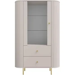 VITRINE BOLLA 155 / 97,4 cm in Beige