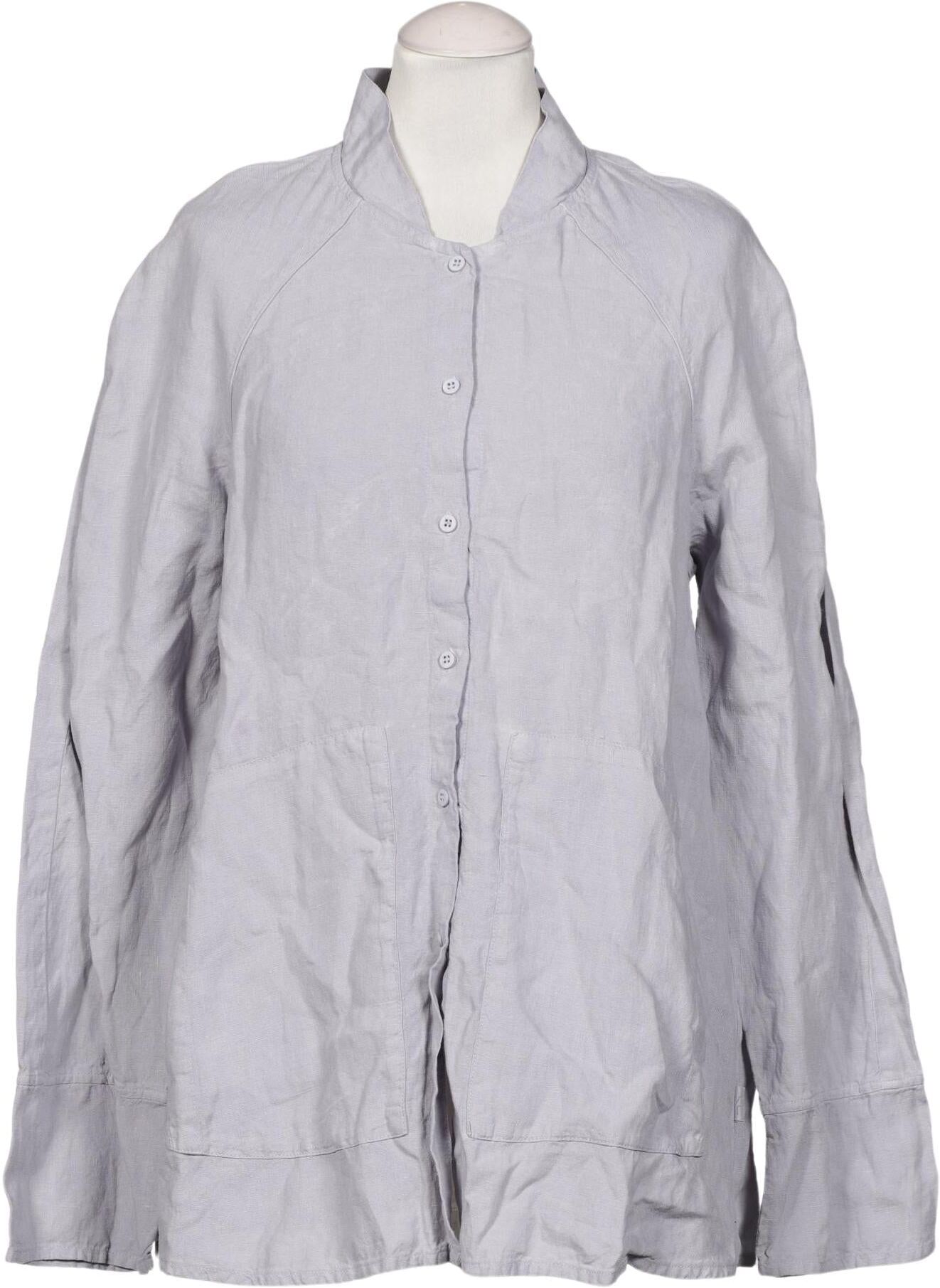 Elemente Clemente Damen Bluse, Hellblau, Gr. EU 36, Leinen - Second Hand