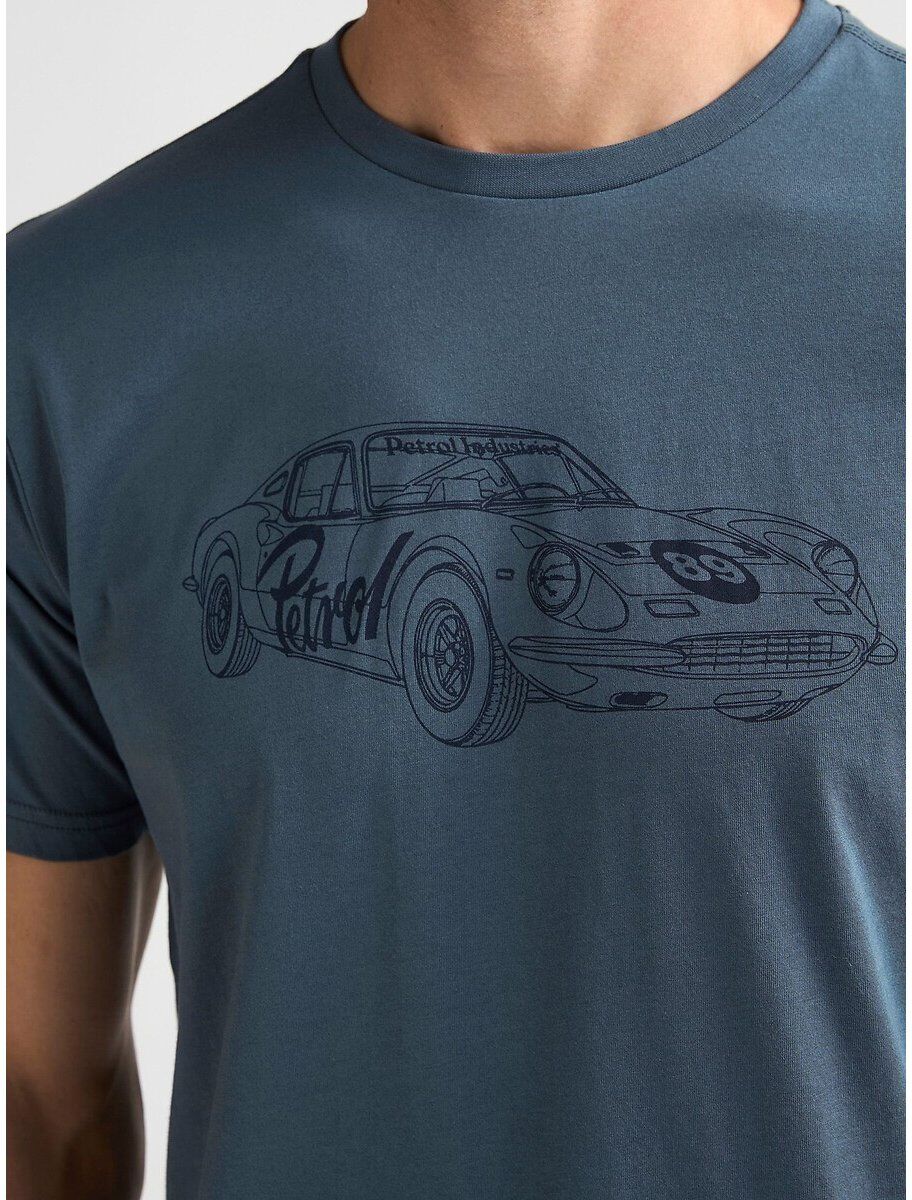 PETROL INDUSTRIES T-shirt manches courtes, col rond, PORSCHE