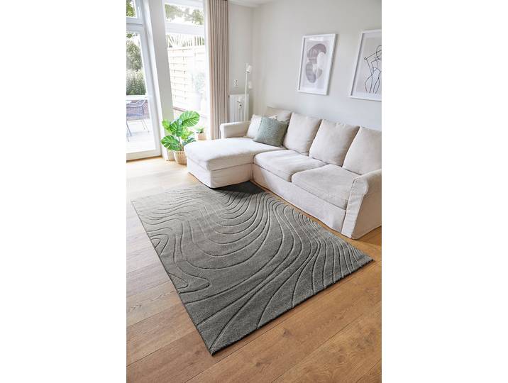 Kurzflorteppich Dale Schwarz/Anthrazit 120 x 170cm Polyester