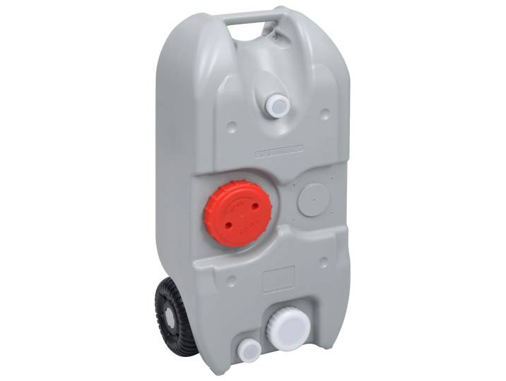 vidaXL Camping-Wassertank mit Rollen 40 L Grau