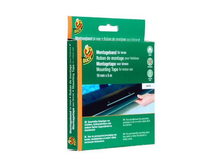 Duck Montageband für Innen weiss 19 mm x 5 m