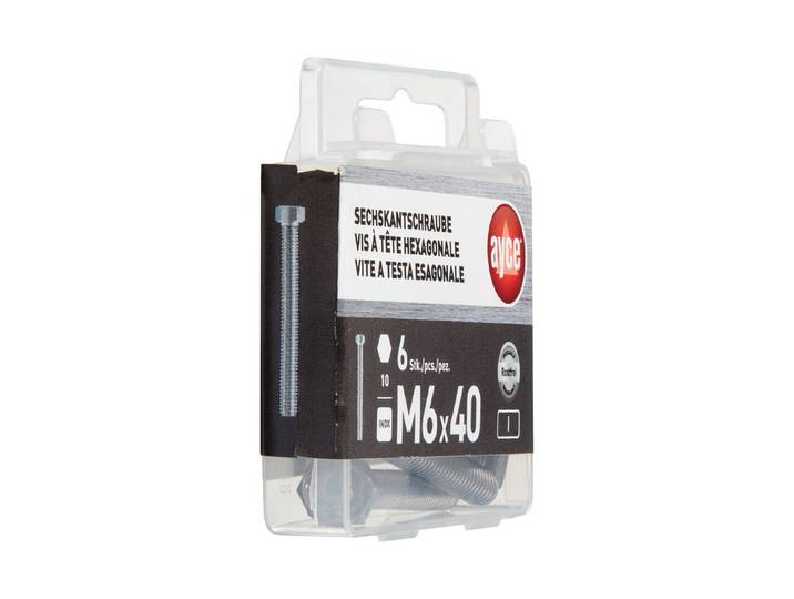 Sechskant-Schraube Metrisch Rostfrei M6 40 mm