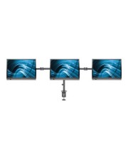 Manhattan Monitor Mount with Center and Double-Link Swing Arms Verstellbarer Arm für 3 LCD-Anzeigen haltbarer Stahl Bildschirmgröße: 33-68,6 cm 13"-27" Tischmontage optional mit Klemme montierbar (461658)