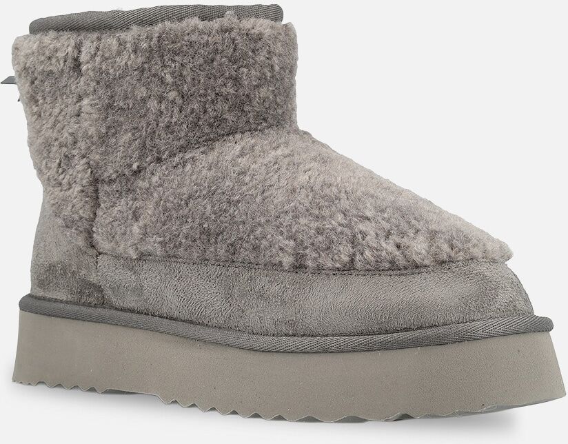 Winterboots O'NEILL "AVALORIA F PLATFORM WOMEN MID", Damen, Gr. 39, grau (monument), Synthetik, Textil, Schuhe Winterboots