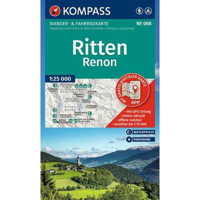 KOMPASS Wanderkarte 068 Ritten / Renon 1:25.000, Sonstige von , KOMPASS Freytag & Berndt, 978-3-99154-270-4
