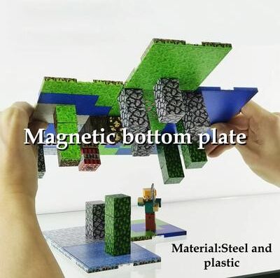 Uplifted Finds Magnetic Base Plate For Building Block Sets Compatible With Mine World Toys beach River Lawn