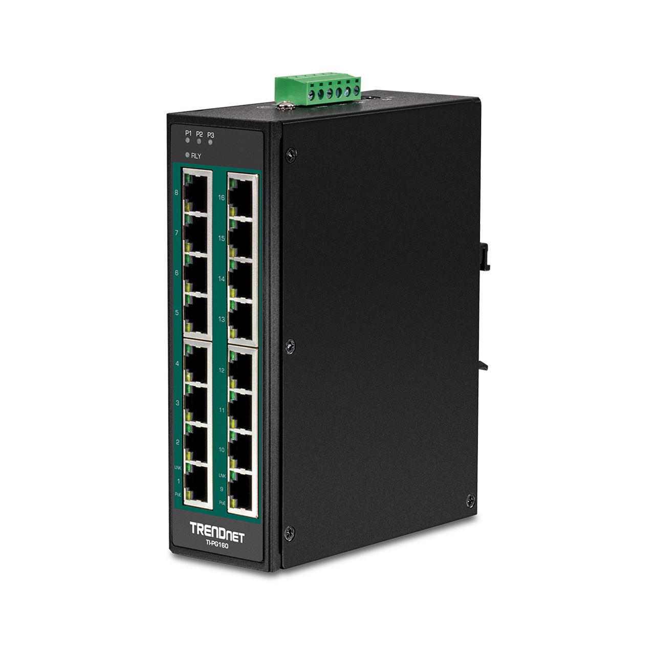Trendnet 16-PORT HARD.IND.GB POE+ SWITC