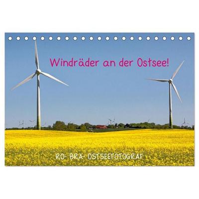 Windräder an der Ostsee! (Tischkalender 2026 DIN A5 quer), CALVENDO Monatskalender