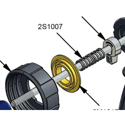 COX Ersatzteil 2S 1007 Plate Spring Tellerfeder Mitnehmer hinten lang 12:1