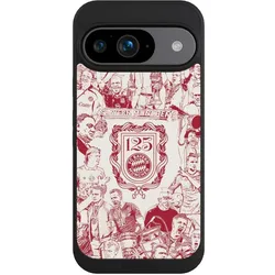 Nivocase Handyhülle für Google Pixel 9 Hülle NIVOpure Case Schwarz FC Bayern München Offizielles (Google Pixel 9), Smartphone Hülle, Schwarz