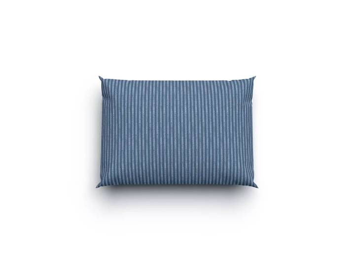 Lotus Bettwaren - Lotus Bettwäsche Bambus Linie, Bambus Linie Bettwäsche, 50 x 70 cm, Blau