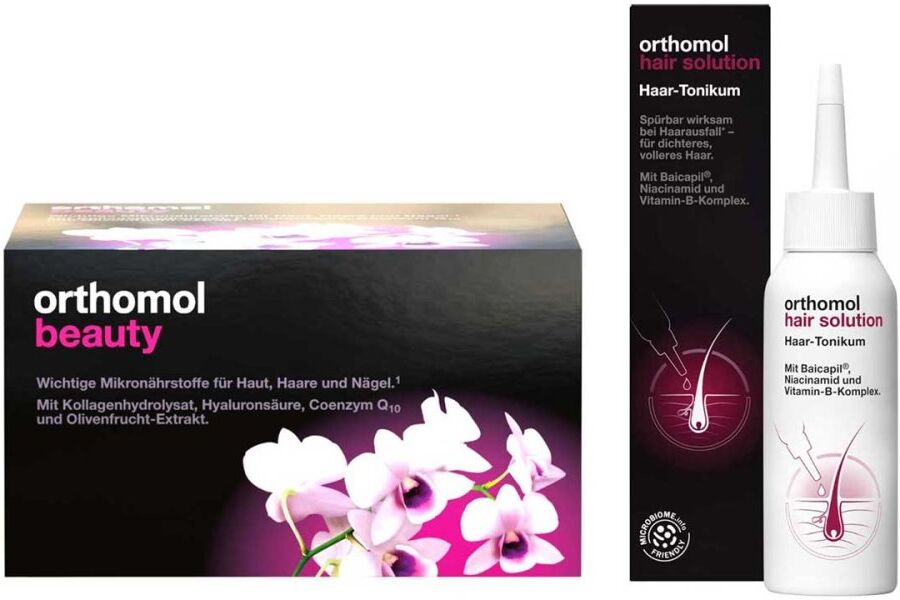 Orthomol Beauty Trinkfläschchen+Orthomol Hair Solution Tonikum
