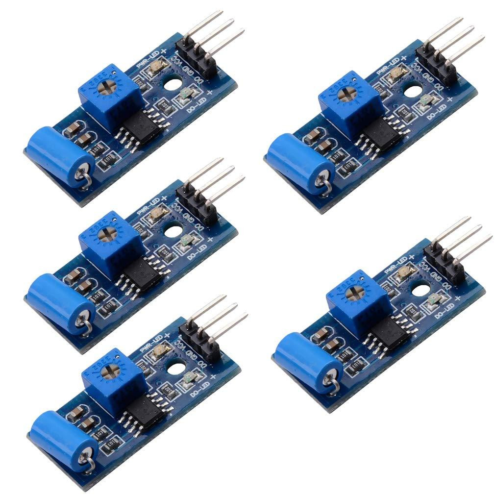 Dripio 5x Trillingssensor module trillingsschakelaar alarm