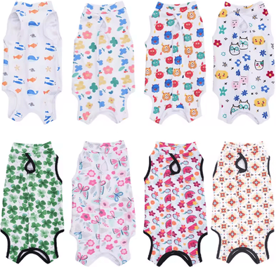 Inspire Curations Breathable Cat Recovery Suit For Post Surgery Care & Weaning 1pc Random Color xl