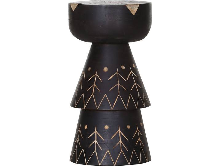 Beistelltisch GUTMANN FACTORY Manda , schwarz, B:34cm H:65cm T:34cm, Tische, Beistelltisch