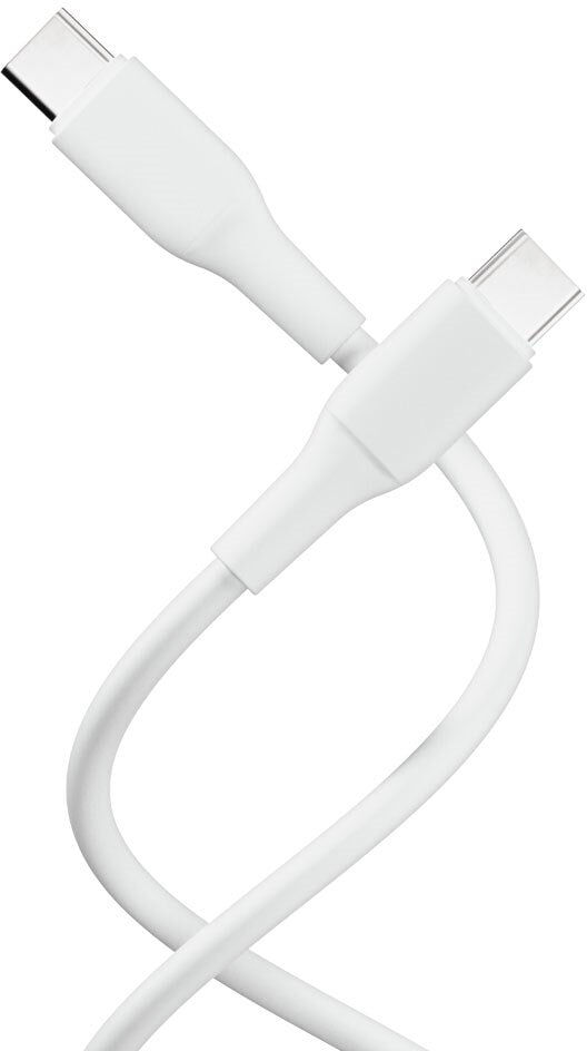 X2O Superflex USB-C til USB-C Kabel - 1.5m / 60W - Hvid