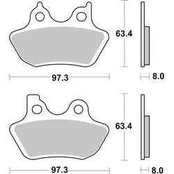 SBS Bremsbelag 826H.HF Street High Power Ceramic