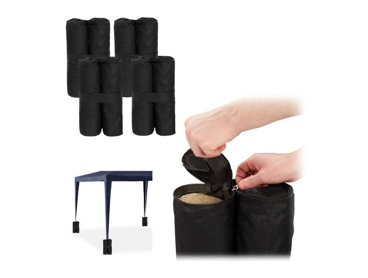 Pavillon Gewichte 4er-Set Schwarz
