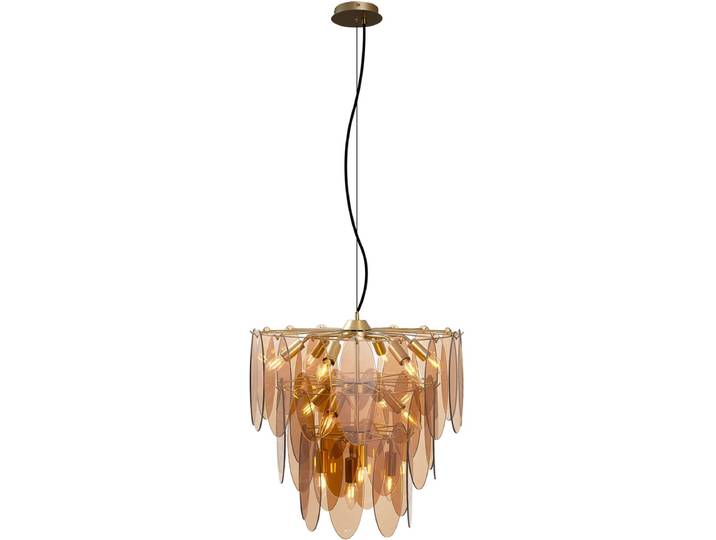 QAZQA mochan - Art Deco Hanglamp - 14 lichts - Ø 55 cm - Goud - Woonkamer Slaapkamer Keuken