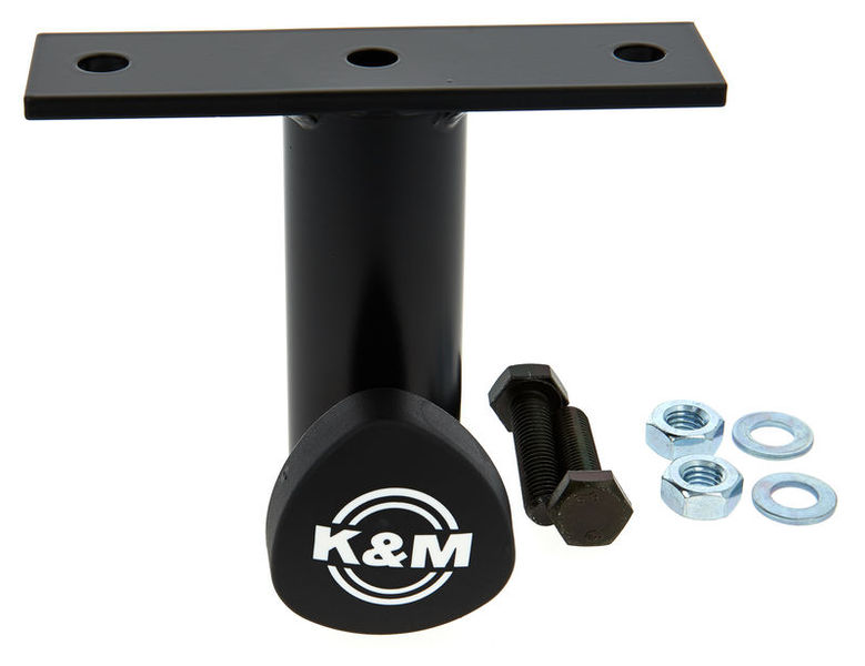 K&M ; 24281 Speaker Screw-On Adapter nero