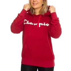 Champion American Classics Fleece Hooded Sweat Rot Polyester Large Damen