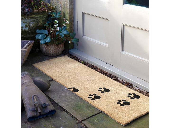 Paillasson LONG-PAWPRINTS 40 x 1 x 120cm Marron