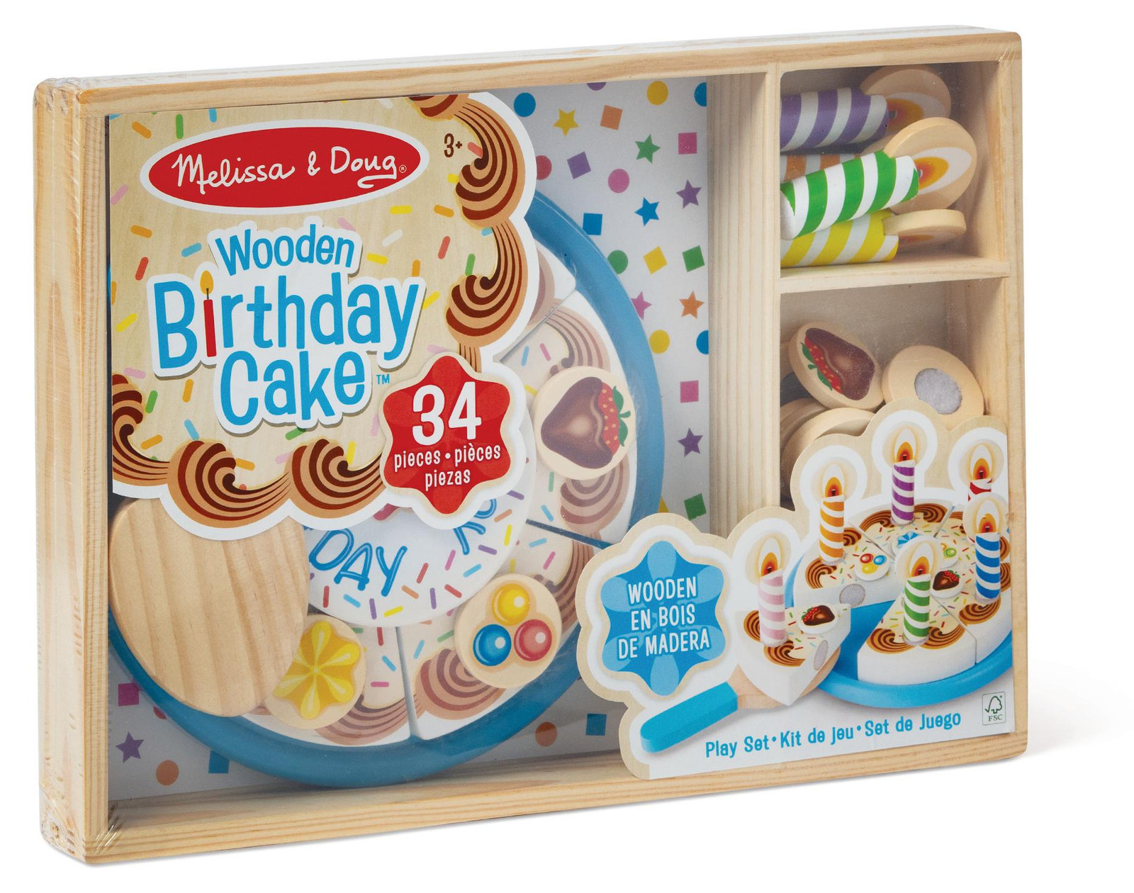 Melissa & Doug verjaardagstaart set