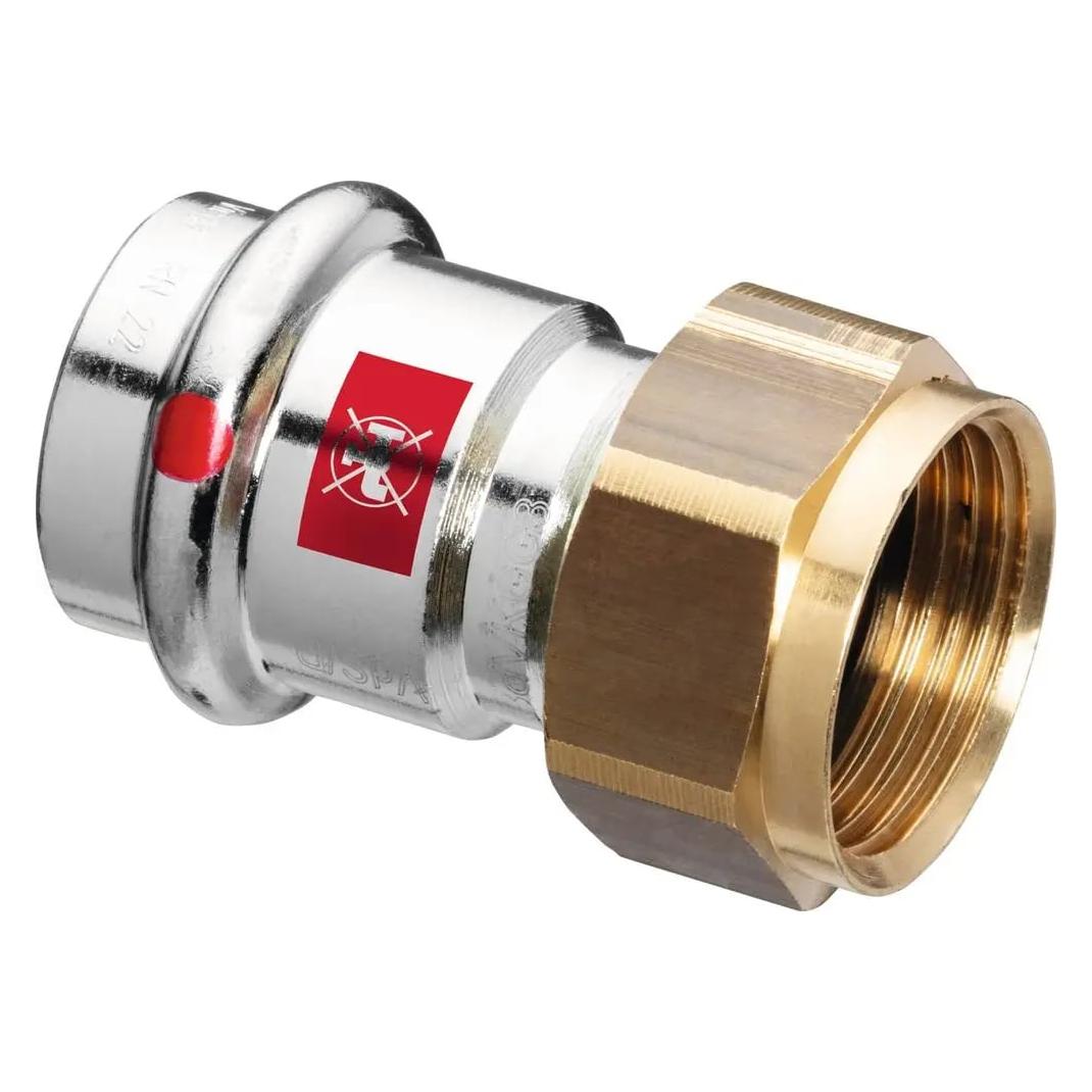 Viega Prestabo-Anschlussverschraubung, d 28mm, G 1 Stahl unlegiert, verzinkt Modell 1163 (752620)