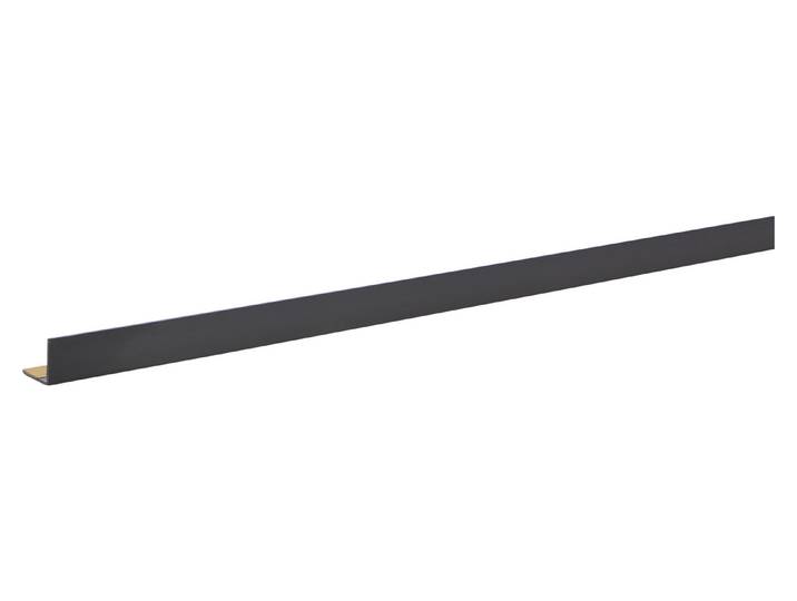 Alfer Winkel Gleichschenklig PVC Schwarz 1 m