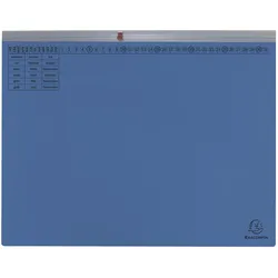 Exacompta, Mappe, 25 Hängehefter Exaflex Karton blau 1 x Amtsheftung (A4, 25x)