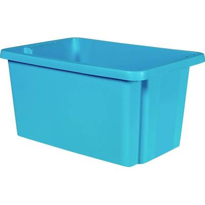 Curver 225414 Drehstapelbehälter ESSENTIALS Drehstapelbox 45L, blau stapelbar Blau 1St.