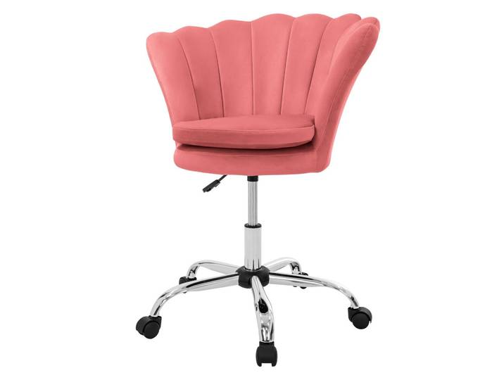 DREHSTUHL Kunstfell Rosa