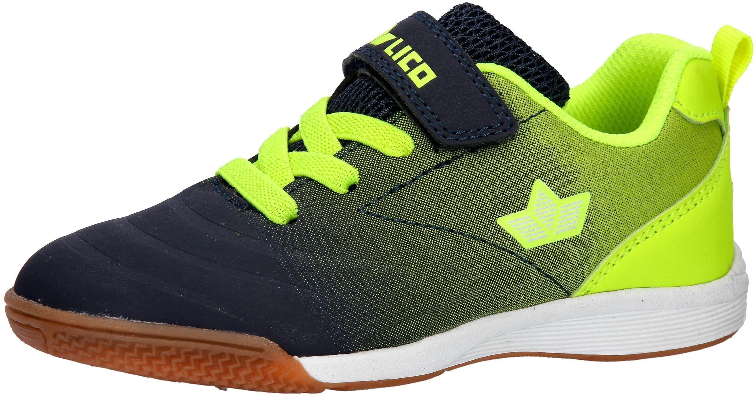 Hallenschuh LICO "Sportschuh Marlin VS", Mädchen, Gr. 33, Textil, blau, Synthetik, Schuhe Hallenschuh blau 33, Textil