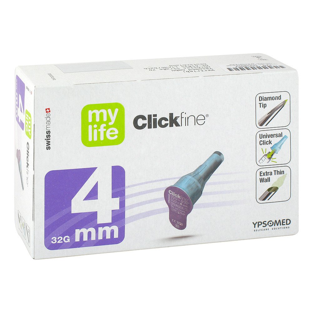 1001 Artikel Medical GmbH Clickfine Universal 4 Kanülen 0,23x4 mm 10258053