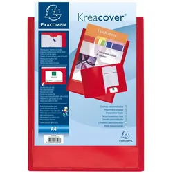 Exacompta Präsentationsmappe aus PP 400μ, für Format DIN A4 - Kreacover